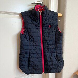 Ariat Emma Reversible Quilted Insulated Vest Youth XL Adult XS